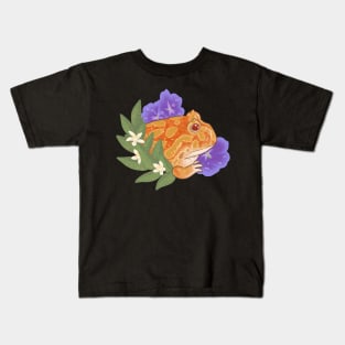 Horned Frog and Geranium Kids T-Shirt